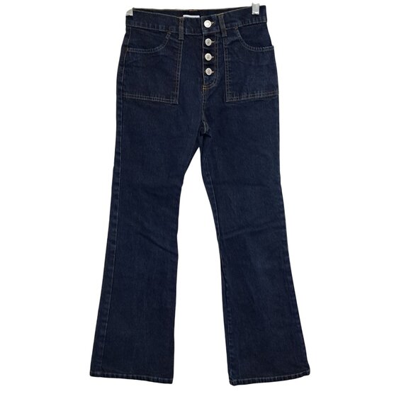GAP Other - Gap High Rise Stretch Flared Jeans Girls Size 12 Dark Wash Cotton/Spandex Y2K
